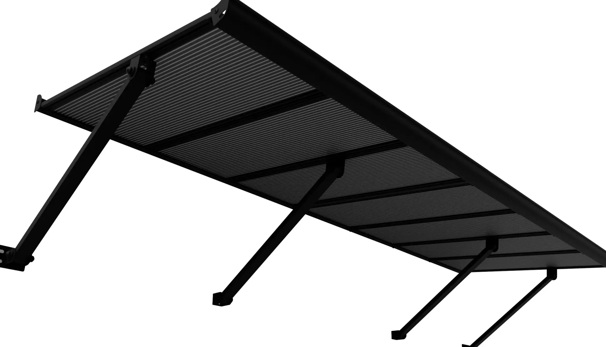 Canopia Vordach Augustine 258 x 90,5 cm grau