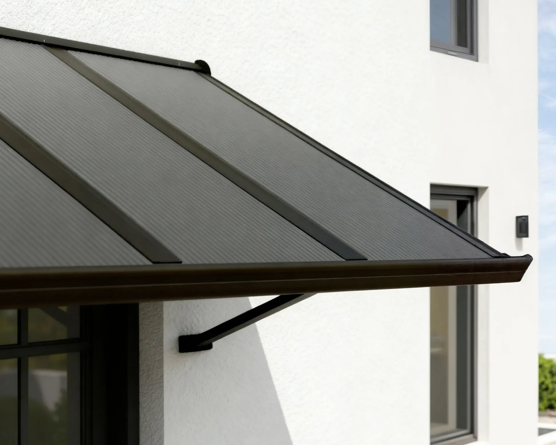 Canopia Vordach Augustine 222 x 90,5 cm grau