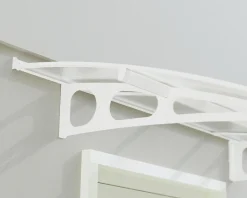 Canopia Vordach Bordeaux 8920 Weiss Alu 892 x 139 cm