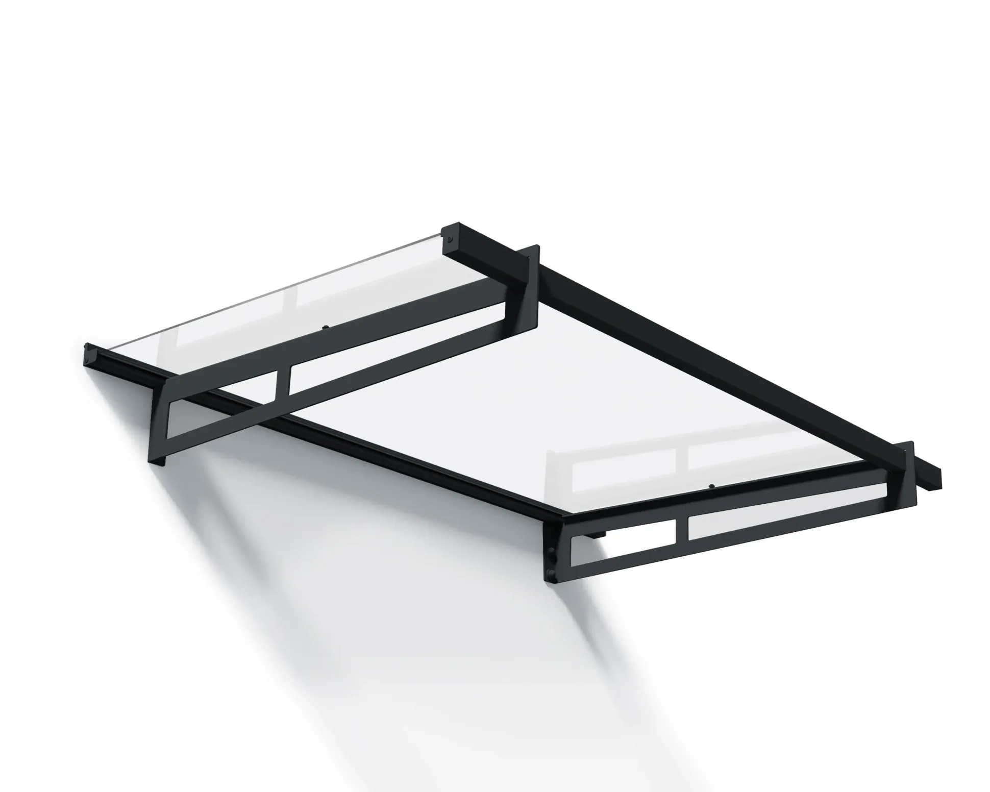 Canopia Vordach Bremen 1500 Grau Alu 150 x 94 cm