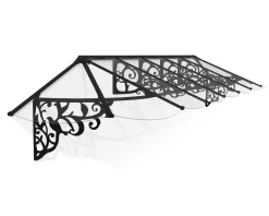 Canopia Vordach Lily 4100 Schwarz Alu 421 x 88 cm