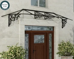 Canopia Vordach Lily 3100 Schwarz Alu 349 x 88 cm