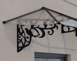 Canopia Vordach Lily 3100 Schwarz Alu 349 x 88 cm