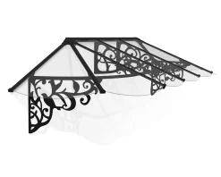 Canopia Vordach Lily 3100 Schwarz Alu 349 x 88 cm