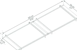 Canopia Vordach Nancy 301 x 94 cm anthrazit