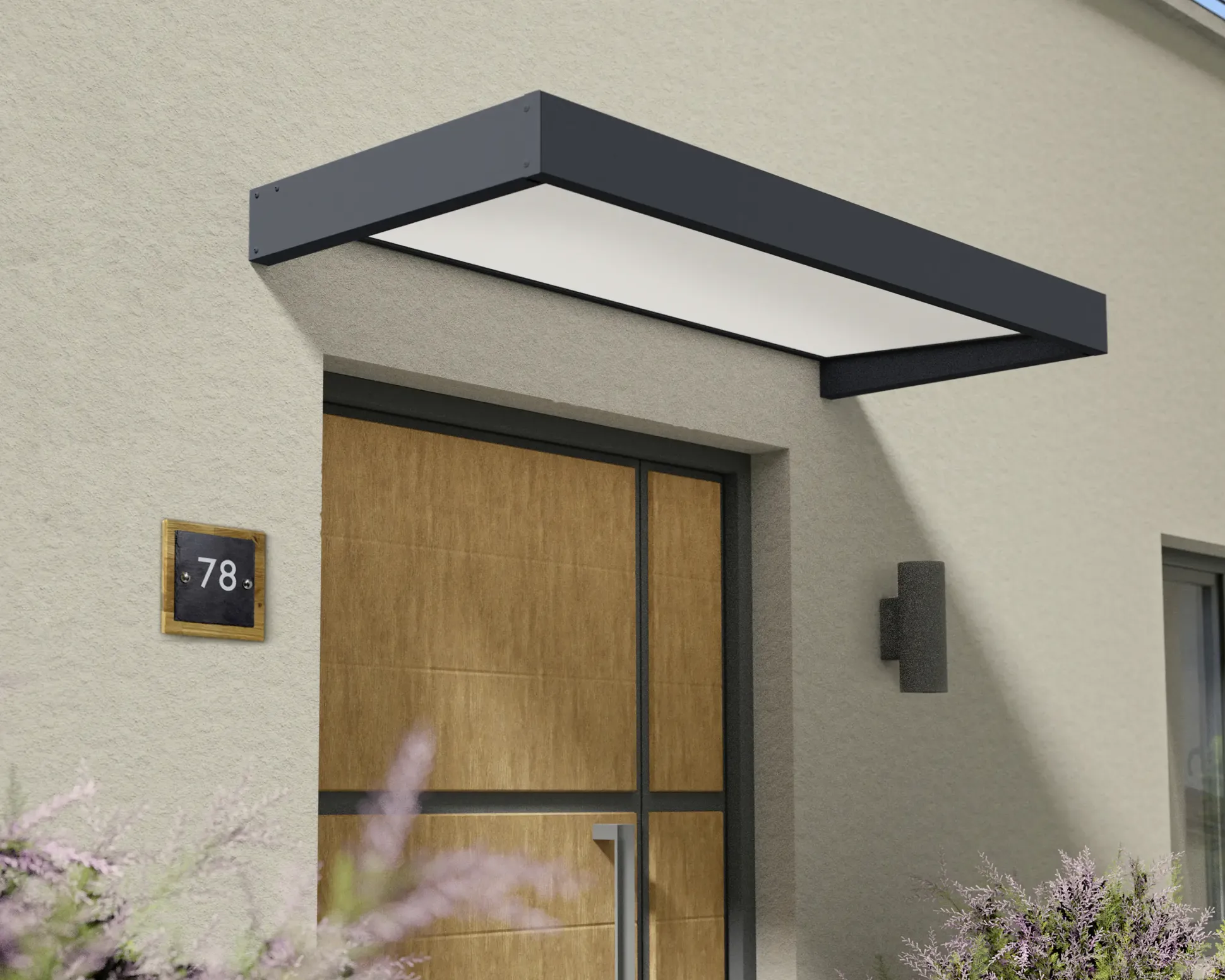 Canopia Vordach Sophia 215 x 95 cm anthrazit