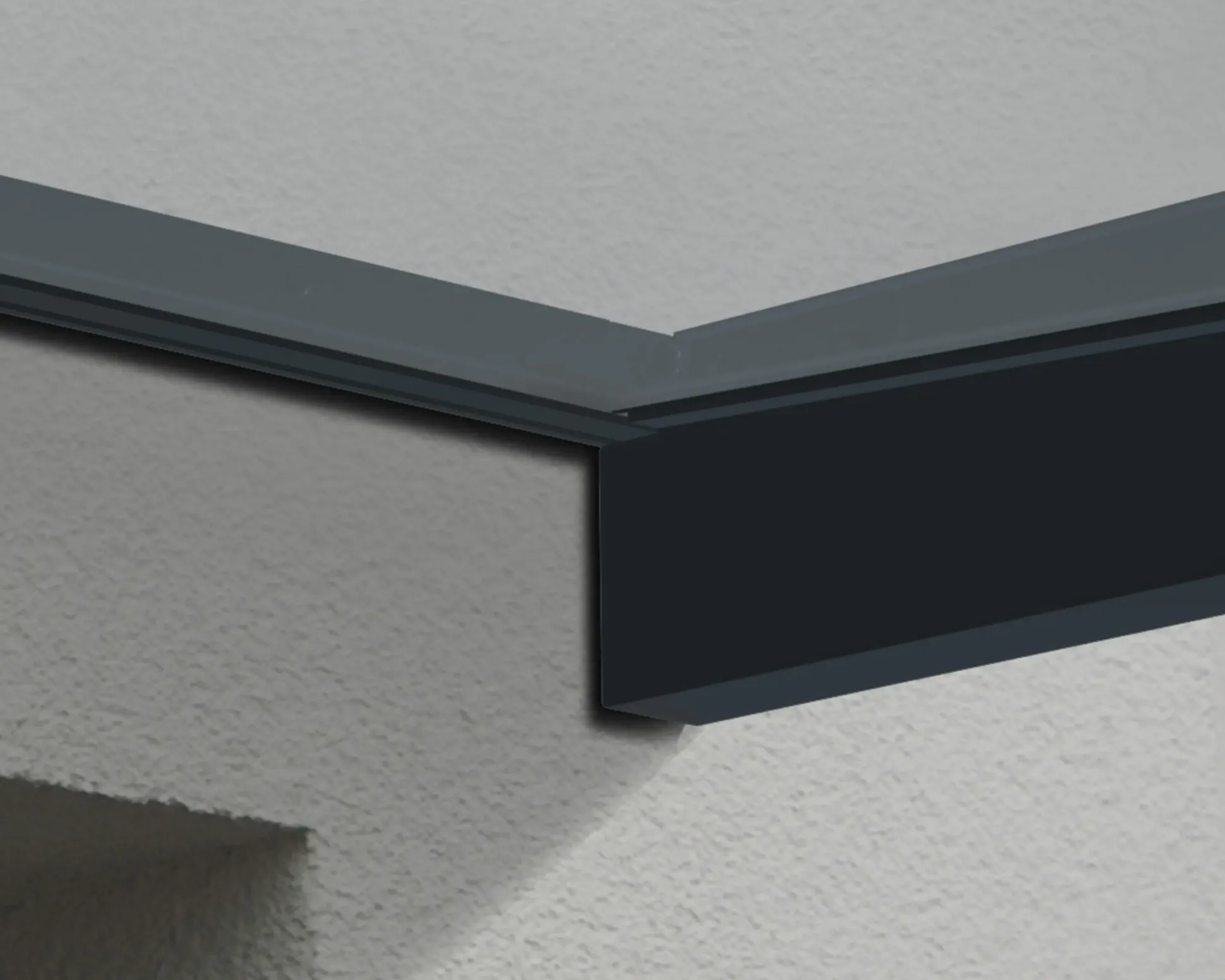 Canopia Vordach Sophia 2150 Grau Alu 215 x 95 cm