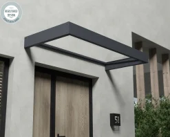 Canopia Vordach Sophia 2150 Grau Alu 215 x 95 cm