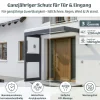 Canopia Vordach Sophia 215 x 95 cm Opal grau + 2 Seitenteile