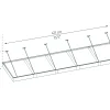 Canopia Vordach Sophia XL 5000 Grau Alu 471 x 140 cm