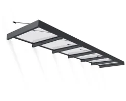 Canopia Vordach Sophia XL 6000 Grau Alu 565 x 140 cm