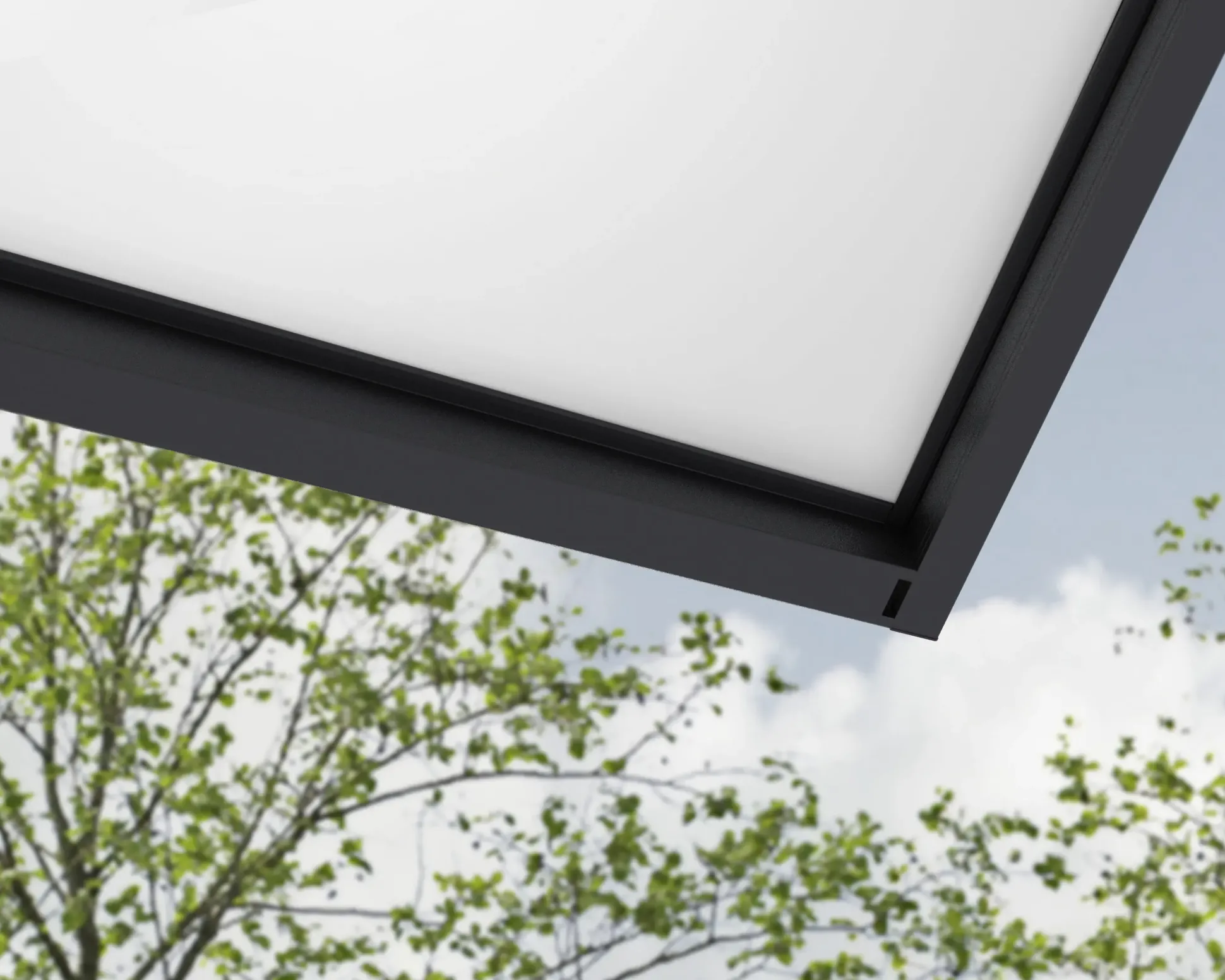 Canopia Vordach Sophia XL 2000 Grau Alu 192 x 140 cm