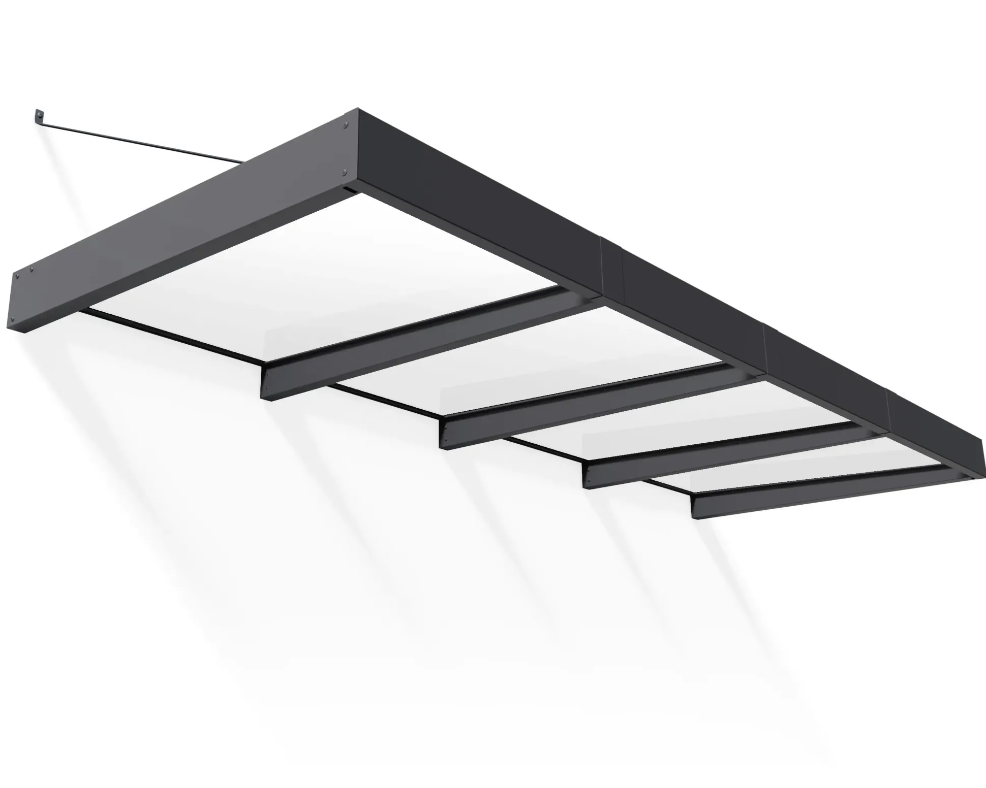 Canopia Vordach Sophia XL 4000 Grau Alu 378 x 140 cm