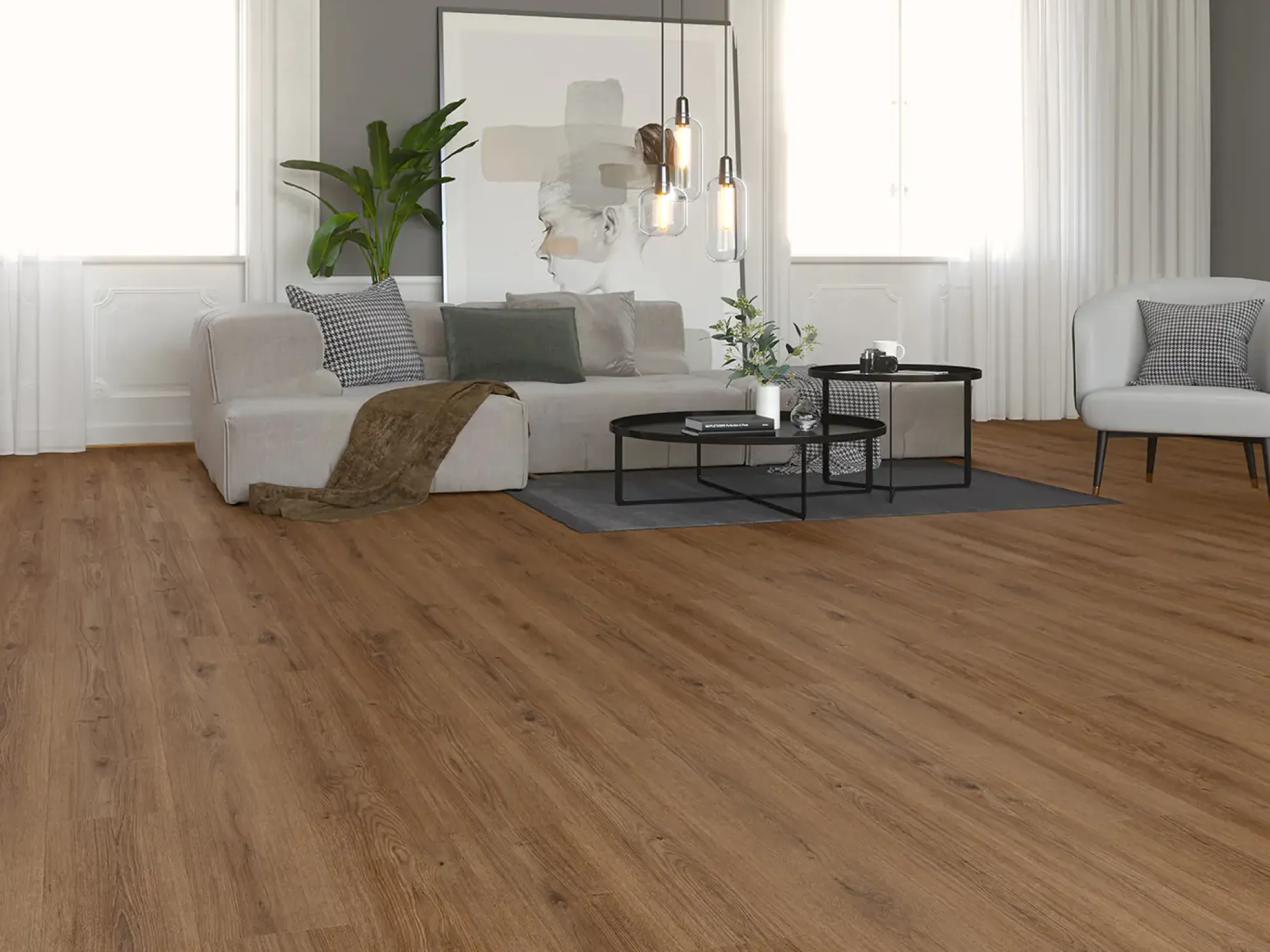 Classen Designboden HydroClick 128,5 x 19,2 cm 9 mm Traubeneiche