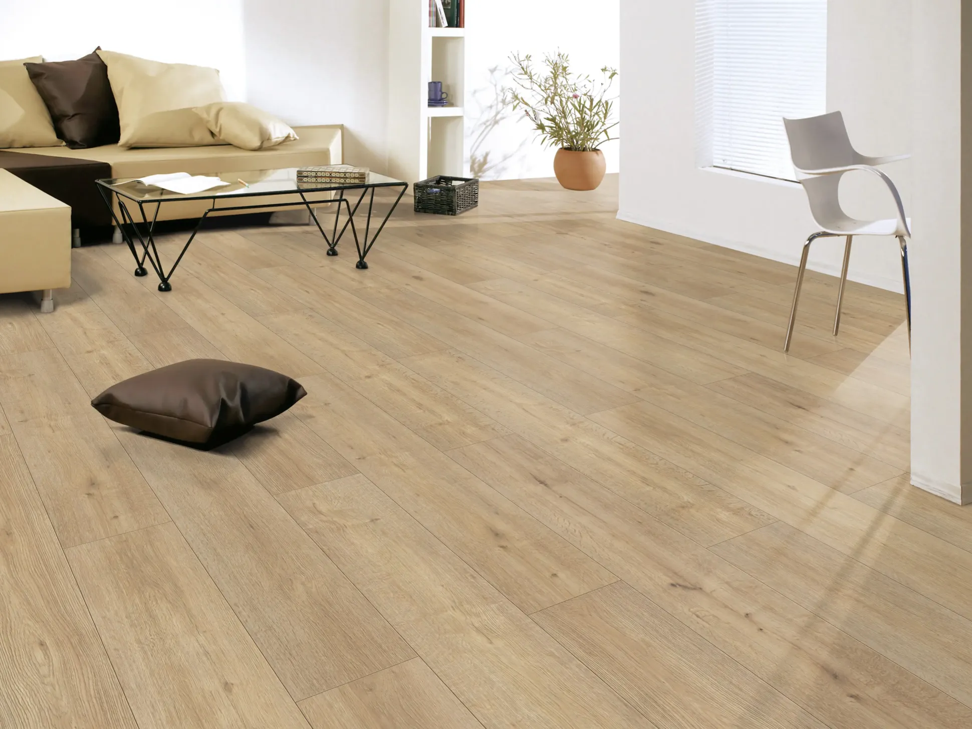 Classen Laminat 7 mm 4V 128,6 x 19,4 cm 7 mm Eiche natur
