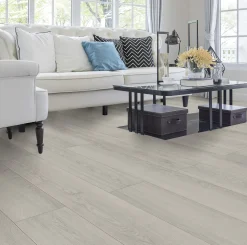 Classen Laminat 128,6 x 19,4 cm 7 mm Eiche hell grau