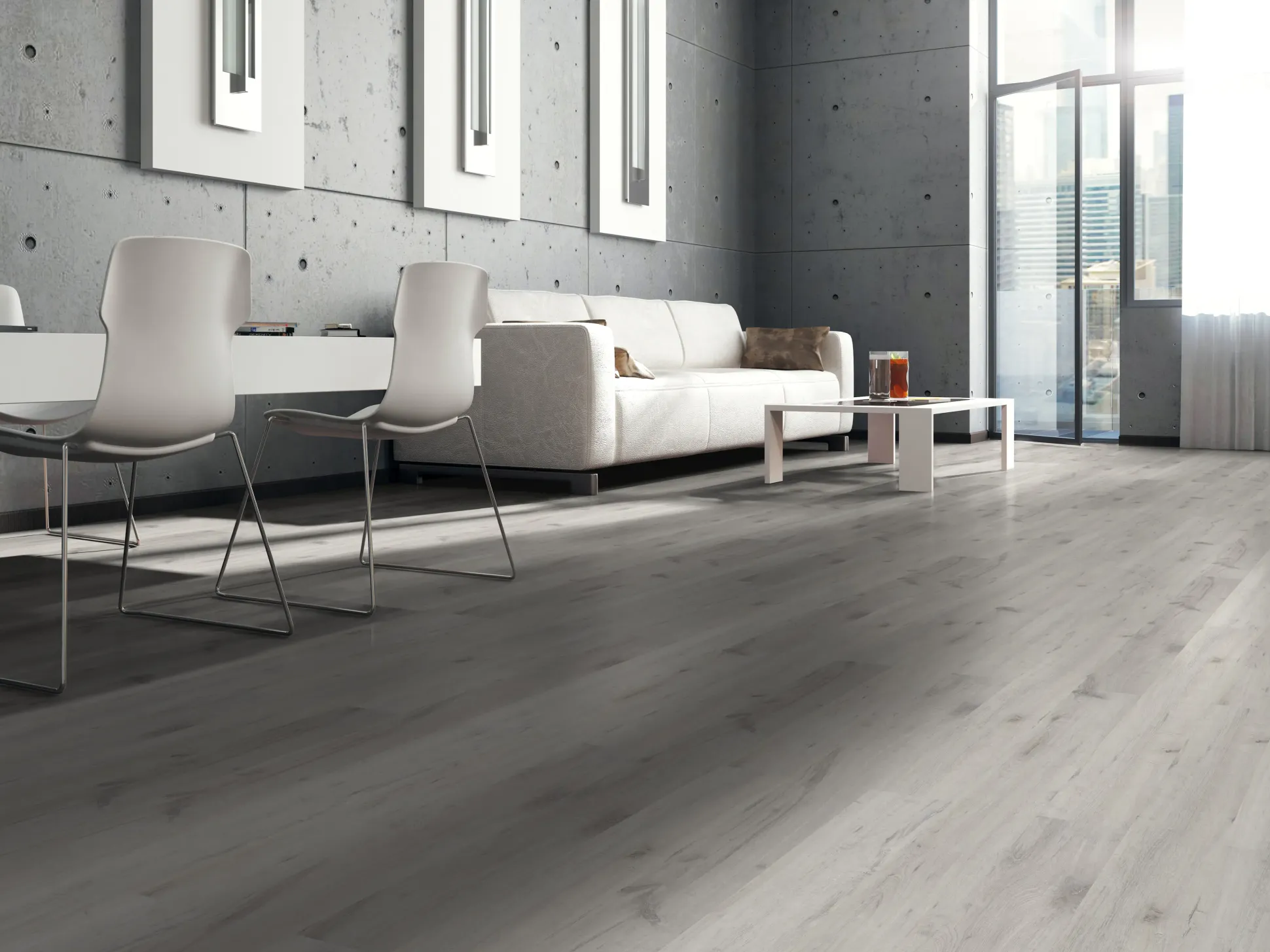 Classen Laminat Edition 7 128,6 x 19,4 cm 7 mm Eiche Amundsen weiß
