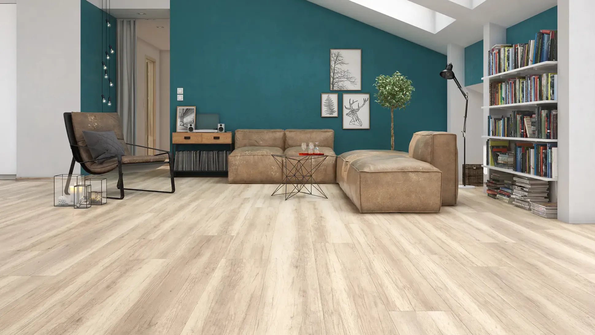 Classen Laminat Grande XXL Alamo Eiche hellgrau