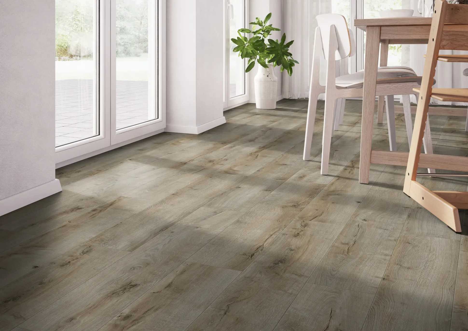 Classen Laminat Megaloc Aquaprotect 128,5 x 19,2 cm 8 mm Oak beige