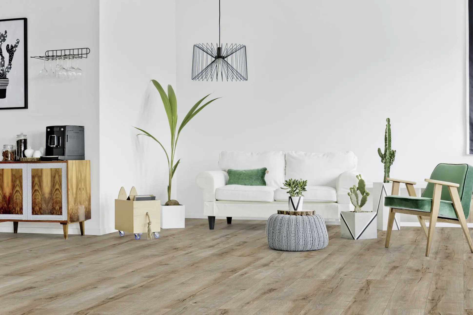 Classen Laminat Megaloc Aquaprotect 128,5 x 19,2 cm 8 mm Oak beige