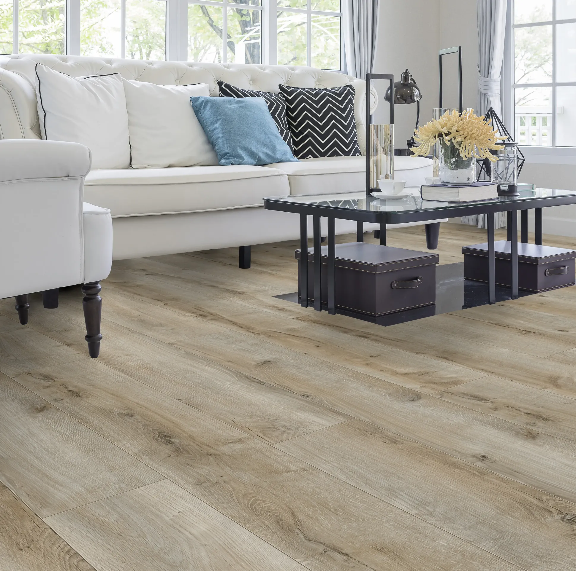 Classen Laminat Megaloc Aquaprotect 128,5 x 19,2 cm 8 mm Oak beige