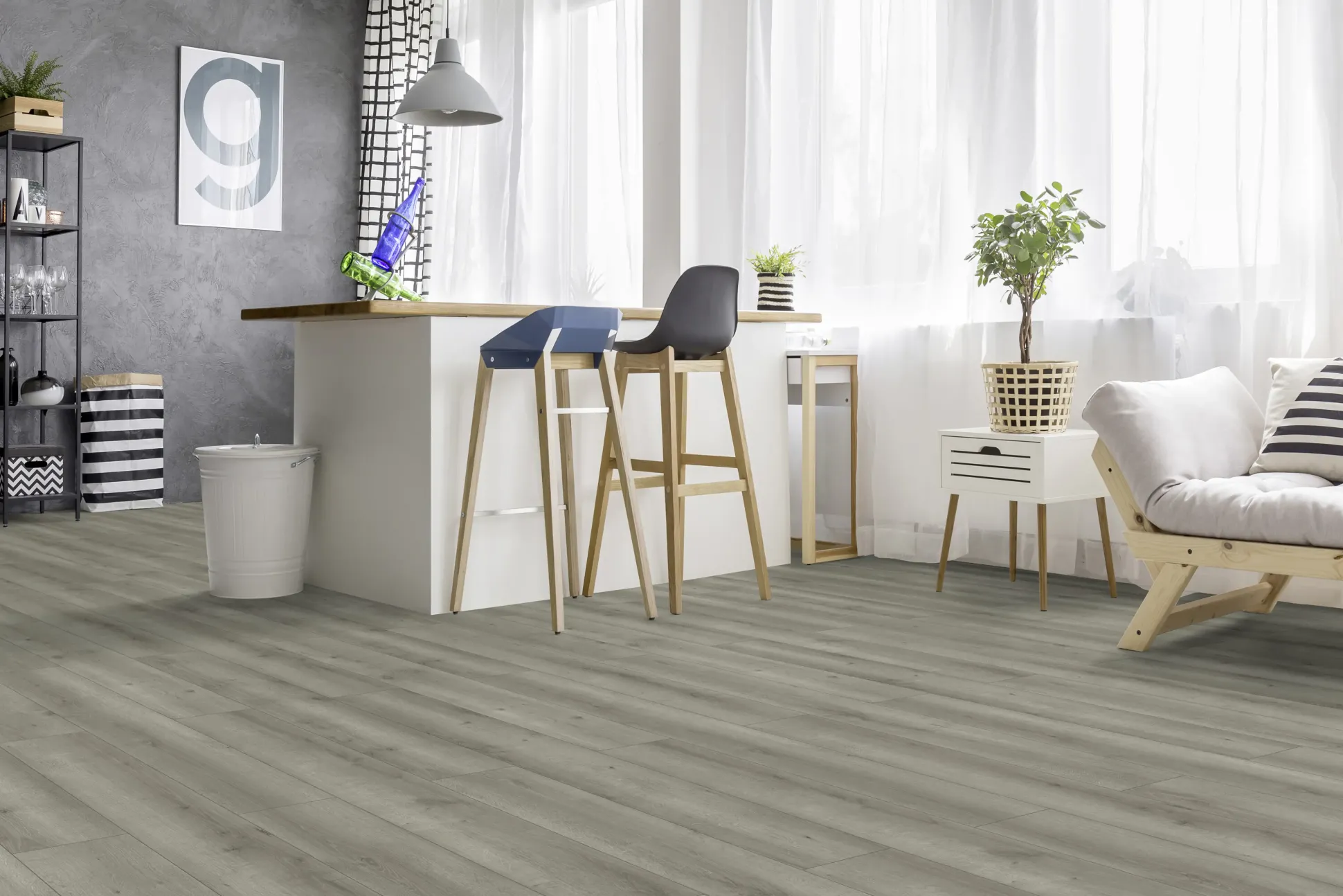 Classen Laminat Megaloc Aquaprotect Oak grey brown