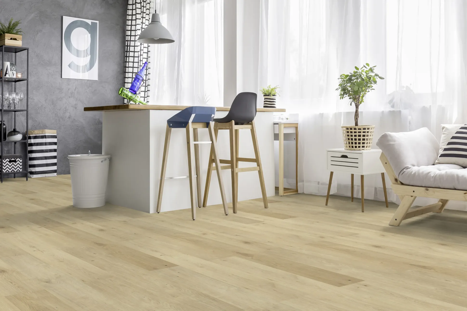 Classen Laminat Megaloc Aquaprotect 128,5 x 19,2 cm 8 mm Eiche Sombra