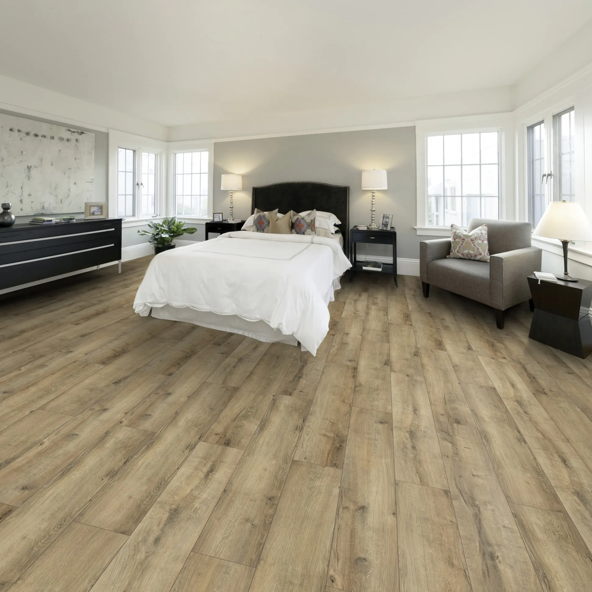 Classen Laminat Megaloc Aquaprotect 128,5 x 19,2 cm 8 mm Oak natural grey