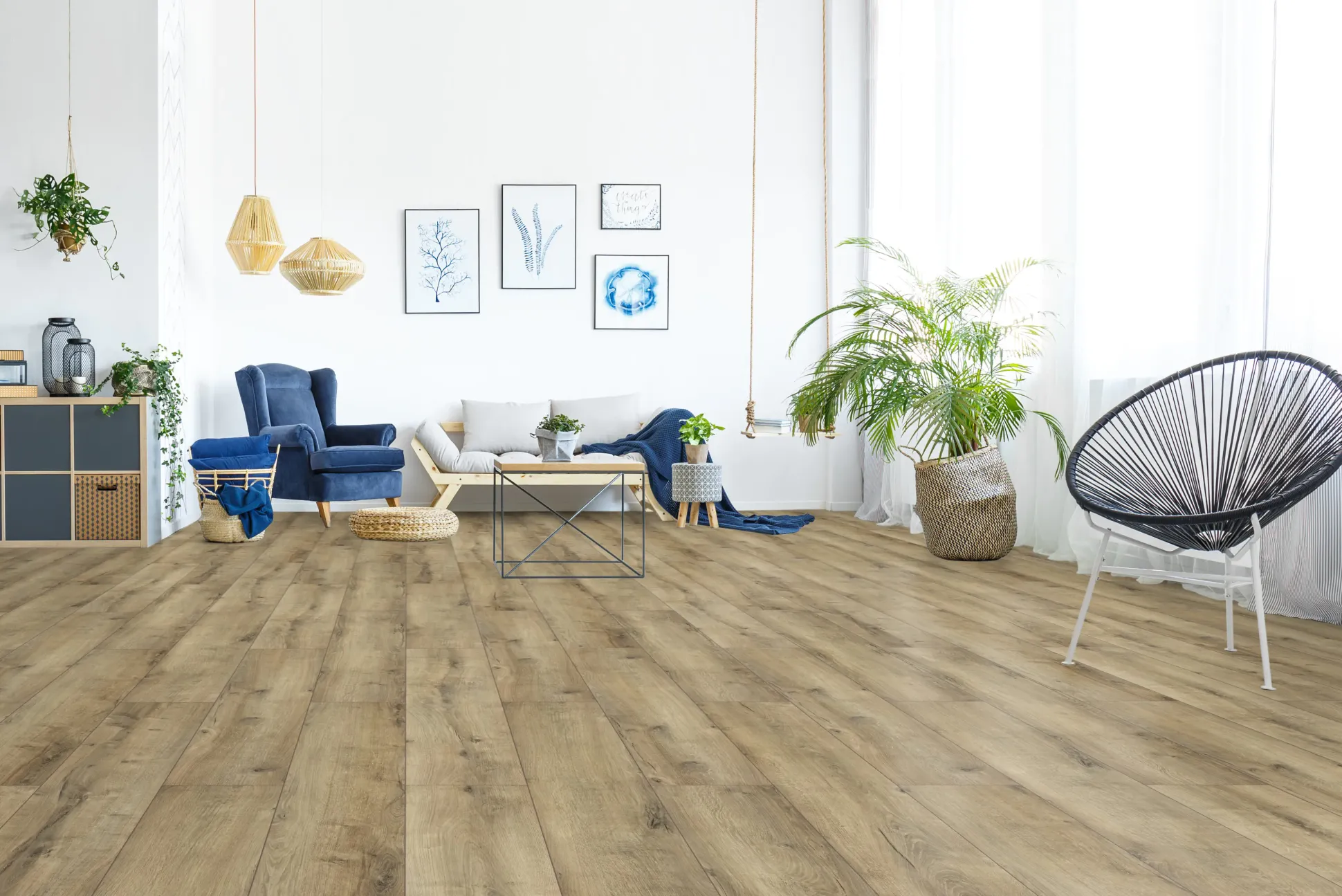 Classen Laminat Megaloc Aquaprotect 128,5 x 19,2 cm 8 mm Oak natural grey