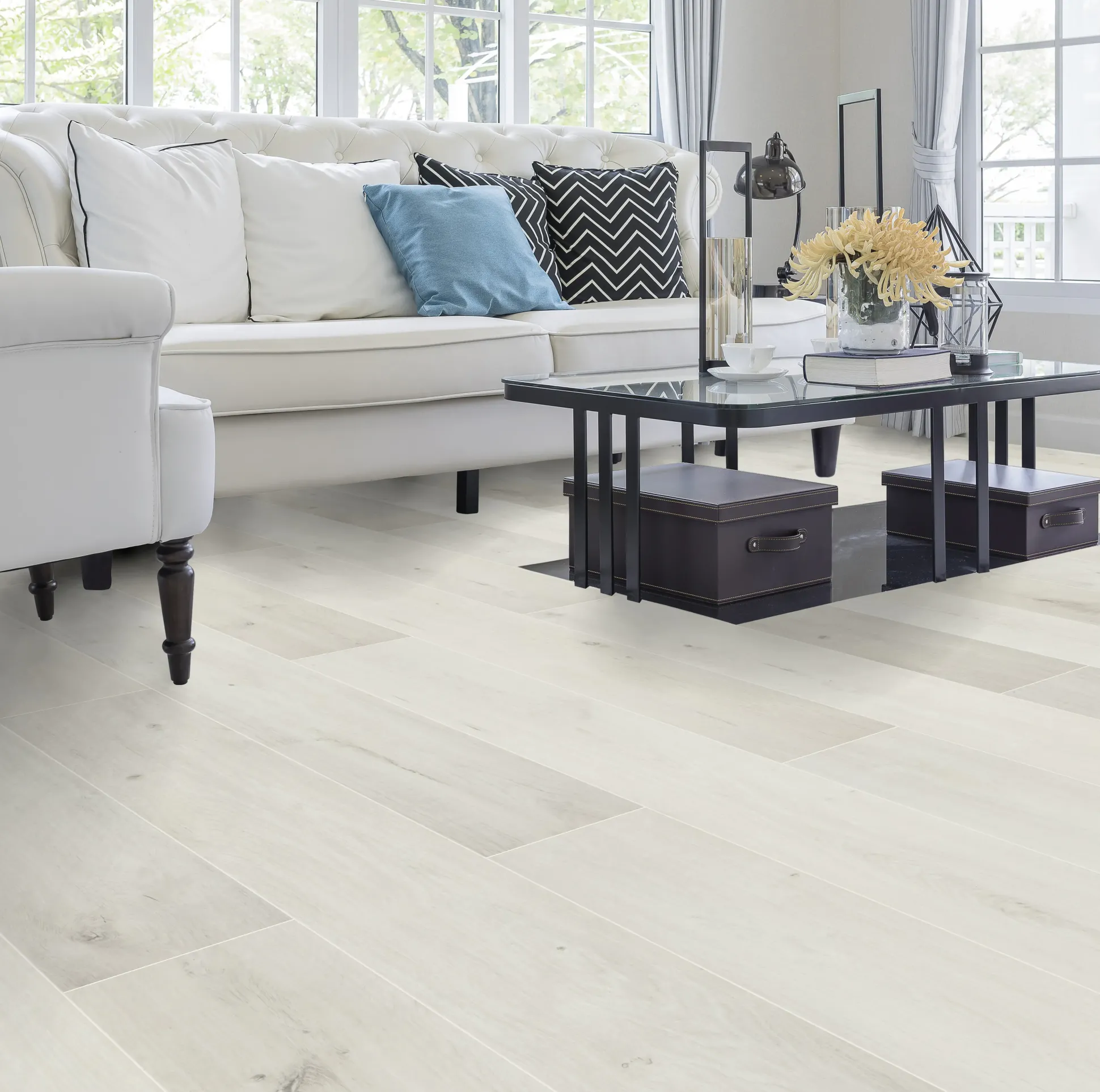 Classen Laminat Megaloc Aquaprotect 128,5 x 19,2 cm 8 mm Oak white mix
