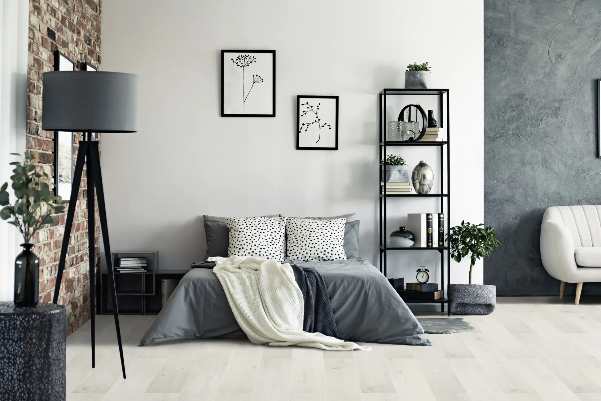 Classen Laminat Megaloc Aquaprotect 128,5 x 19,2 cm 8 mm Oak white mix