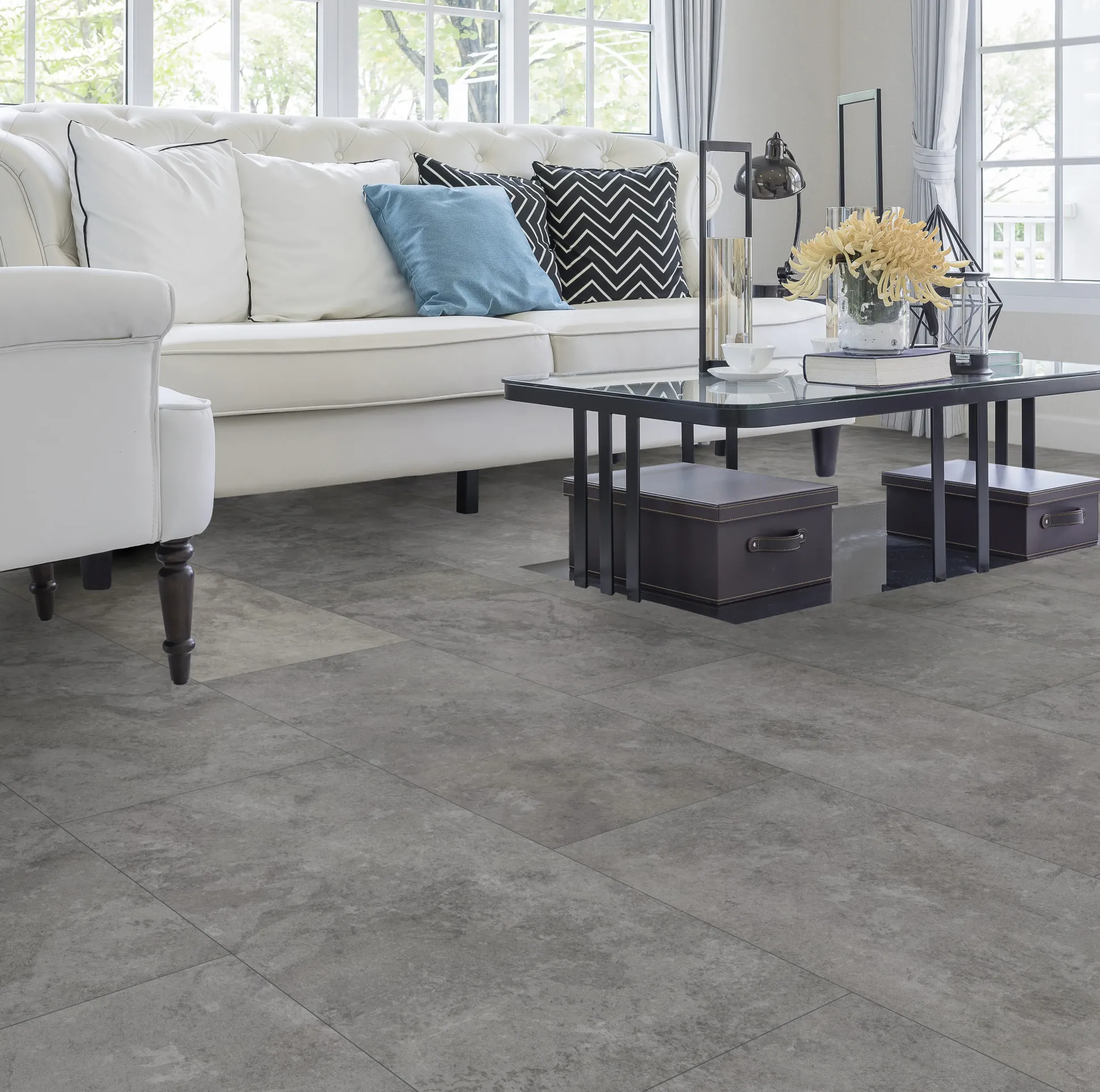 Classen Vinylboden Fliese Nimbus Dark 63,8 x 31 cm