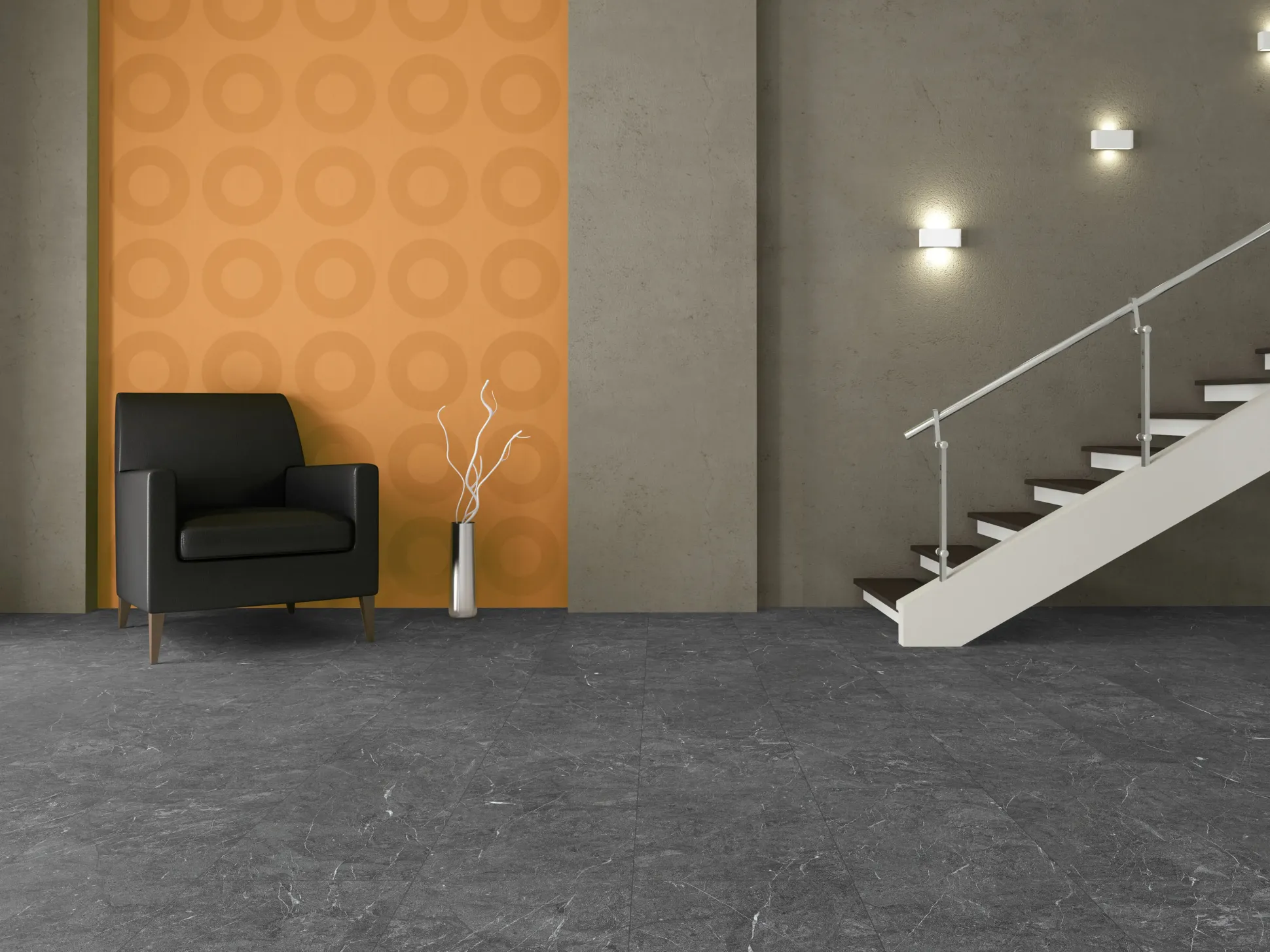 Classen Vinylboden Fliese Infinity dark 63,8 x 31 cm