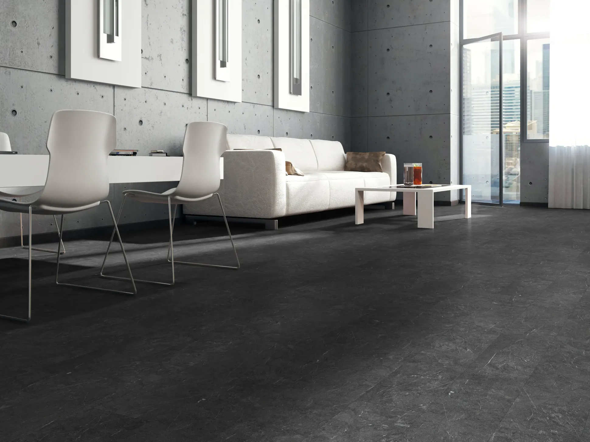 Classen Vinylboden Fliese Infinity dark 63,8 x 31 cm