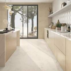 Classen Vinylboden Fliese Ceramin Floors Tera Marmor weiß