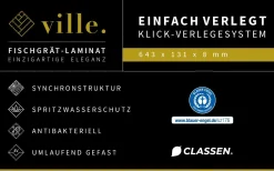 Classen Laminat Fischgrät Ville Codos Oak