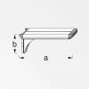 coaxis®-Regalträger 250 mm 250 x 51 mm Aluminium roh blank