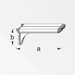 coaxis®-Regalträger 150 mm 150 x 51 mm Aluminium roh blank