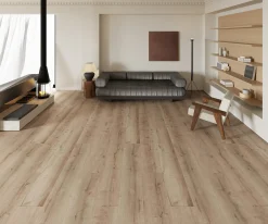 Decoflooring Vinylboden mit Trittschalldämmung Landhausdiele Eiche Plaza