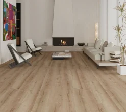 Decoflooring Vinylboden mit Trittschalldämmung Landhausdiele Eiche Plaza