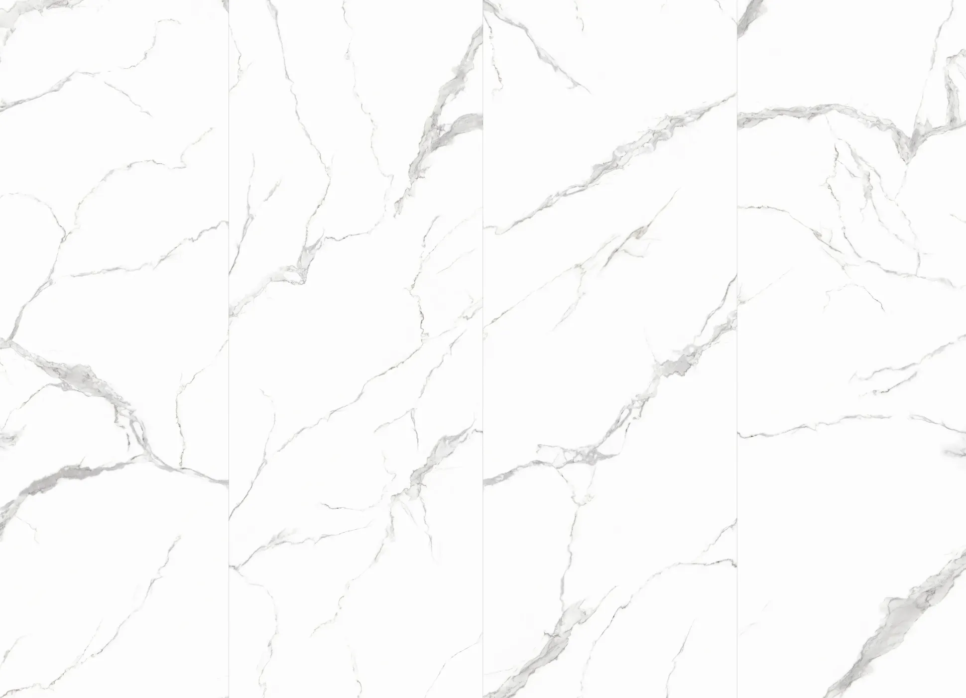 Decoflooring Wandpaneel Marmor 260 x 90 x 0,5 cm weiß