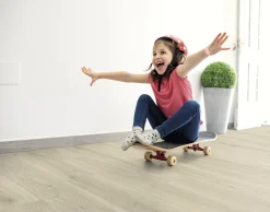Decolife Vinylboden mit Trittschalldämmung Freestyle Acces Eiche grau