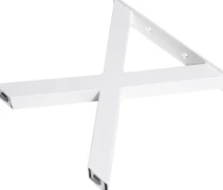 Dieda Bankgestell X-Form weiß Maße (L x B x H): 420 x 400 x 70 mm
