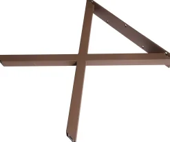 Dieda Tischbein X-Form rostoptik Maße: 71,0 x 70,0 x 10,0 cm