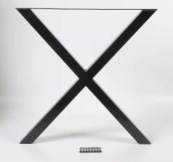 Dieda Tischbein X-Form schwarz Maße: 71,0 x 70,0 x 10,0 cm