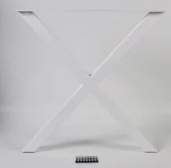 Dieda Tischbein X-Form weiß Maße (L x B x H): 71,0 x 70,0 x 10,0 cm