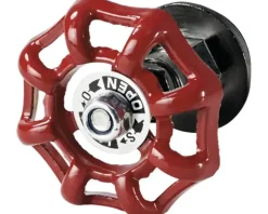 Dolle Absperrventil für Pipe-Regalsystem 20 mm (3/4") rot/schwarz