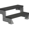 Dolle Außentreppe Gardentop 2 Stufen anthrazit ohne Geländer, Breite 80 cm, Trimax