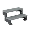 Dolle Außentreppe Trimax Gardentop 2 Stufen 80 cm ohne Geländer grau