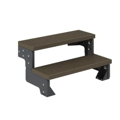 Dolle Außentreppe Trimax Gardentop 2 Stufen 100 cm ohne Geländer dunkelbraun